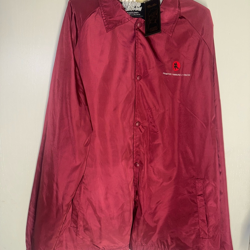 Primitive Red Windbreaker Jacket